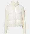 Moncler Wool & Nylon Down Cardigan Jacket In 0