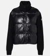 Moncler Down-paneled Virgin Wool Cardigan In 0