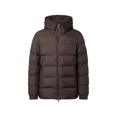 Moncler Logo-print Hooded Puffer Jacket In Multi