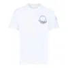 Moncler Printed T-shirt In Cotton In White