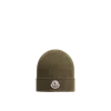 Moncler Logo Patch Knitted Beanie
