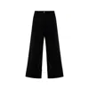 Moncler 1952 Button Detailed Wide Leg Trousers In Black