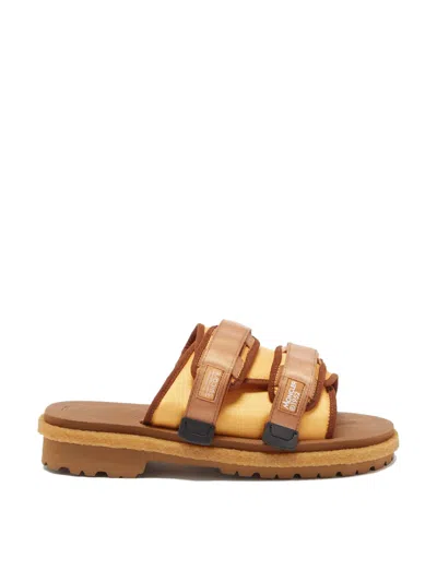 Moncler 2  1952 X Suicoke Moto Mountain Sandals In Yellow