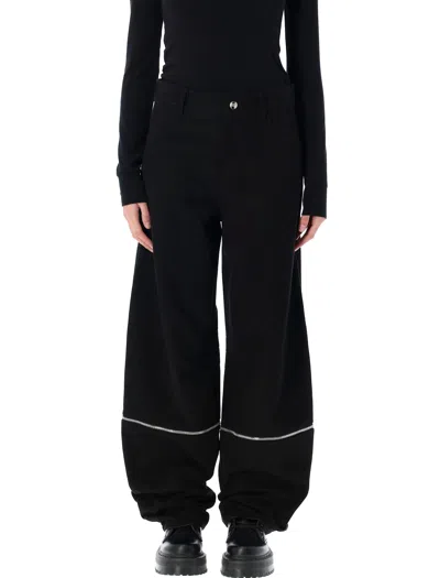 Moncler 2-in-1 Cotton Trousers In Black