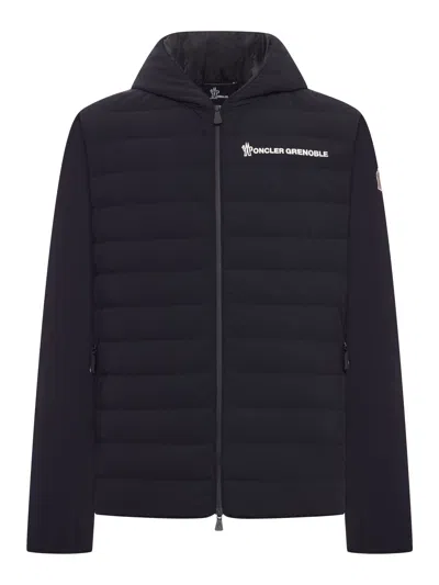 Moncler Hooded Quilted Nylon Down Outerwear In Black