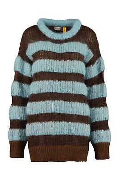 Pre-owned Moncler 2  1952 - Striped Mohair Sweater Xs In Multicolor