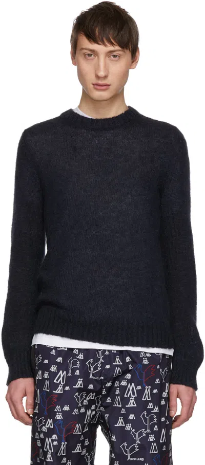 Moncler Cotton Sweater In Black