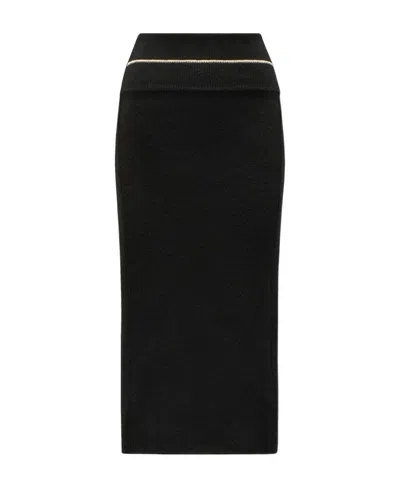 Moncler 2  1952 High-waisted Skirt In Black