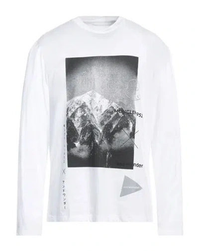 Moncler 2  1952 Man T-shirt White Size S Cotton