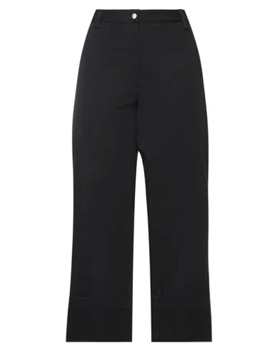 Moncler 2  1952 Woman Pants Black Size 6 Cotton