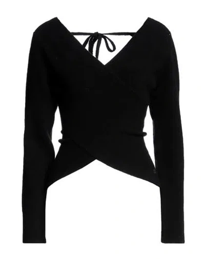 Moncler 2  1952 Woman Sweater Black Size S Wool, Polyamide, Elastane