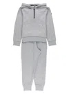 Moncler 2-piece Cotton Jumpsuit In Gray