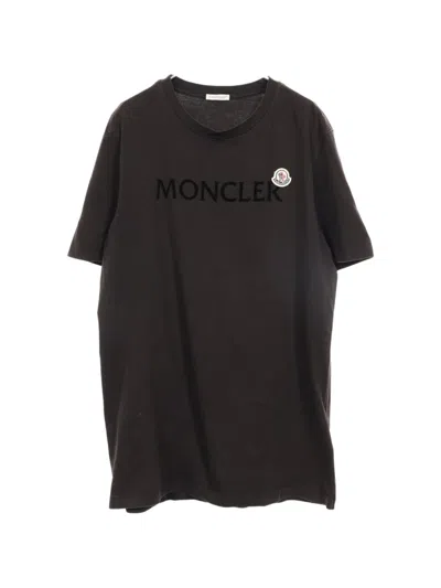 Pre-owned Moncler 2000s Logo T-shirt In Black