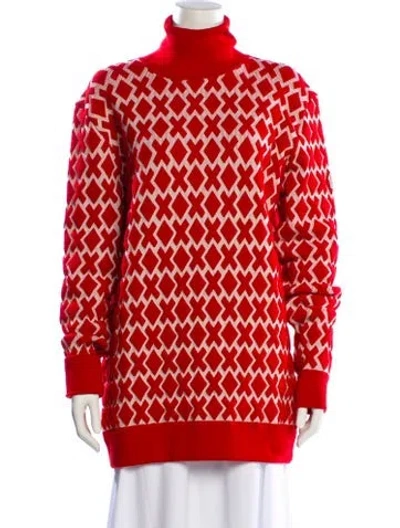 Pre-owned Moncler 2010's Wool Sweatshirt In Red