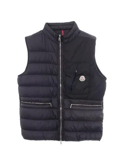 Pre-owned Moncler 2010s Capy Padded Vest In Black