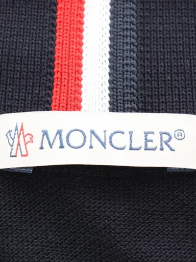 Pre-owned Moncler 2010s Logo-patch Polo Shirt In Blue