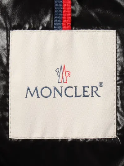 Pre-owned Moncler 2010s Meidob Fur-trim Jacket In Black