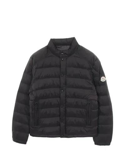 Pre-owned Moncler 2010s Selves Quilted Bomber Jacket In Black
