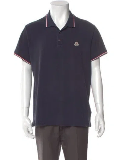 Pre-owned Moncler 2015 Collar Polo Shirt In Blue