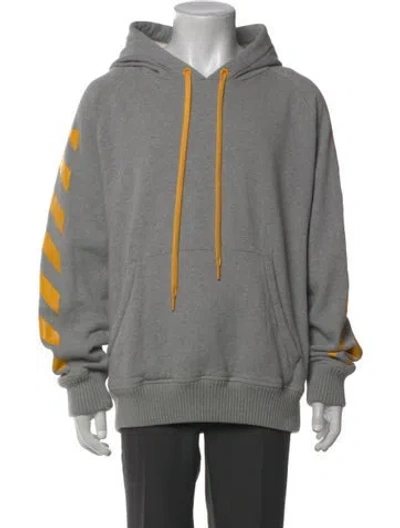 Pre-owned Moncler 2016 Graphic Print Hoodie In Gray