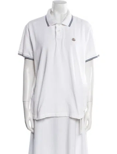 Pre-owned Moncler 2016 Short Sleeve Polo In White