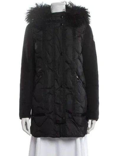 Pre-owned Moncler 2016 Theodora Down Coat In Black