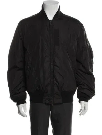 Pre-owned Moncler 2017 Allix Bomber Jacket In Gray