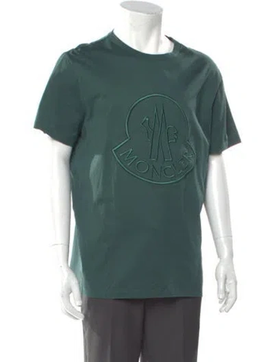Pre-owned Moncler 2018 Graphic Print T-shirt In Green