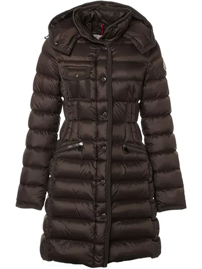 Pre-owned Moncler 2018 Hermine Coat In 褐色