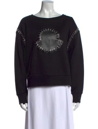 Pre-owned Moncler 2018 Maglia Girocollo Sweatshirt In Black