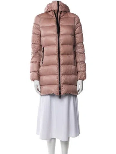 Pre-owned Moncler 2018 Suyen Faux Fur Coat In Pink