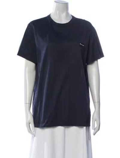 Pre-owned Moncler 2019 Crew Neck T-shirt In Blue