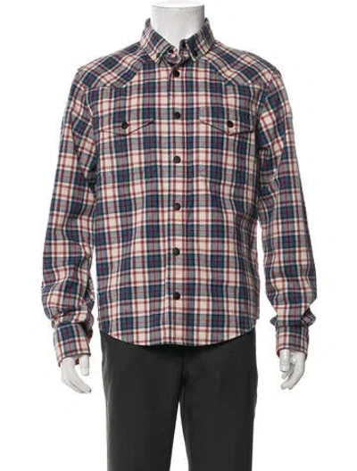 Pre-owned Moncler 2019 Plaid Print Jacket In Blue