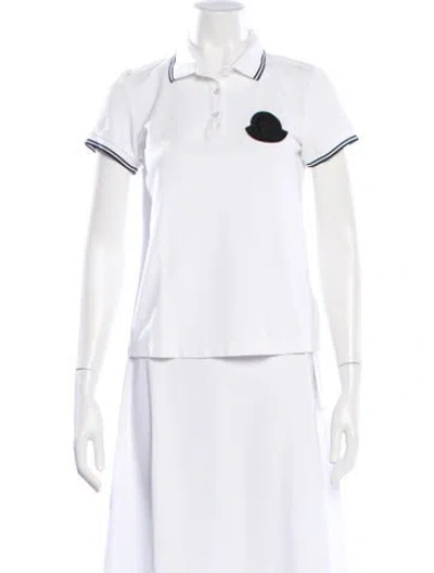 Pre-owned Moncler 2019 Short Sleeve Polo In White