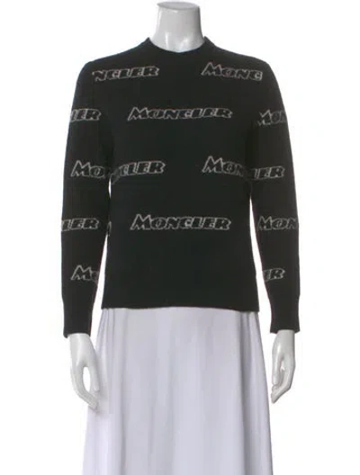 Pre-owned Moncler 2019 Virgin Wool Sweater In Black