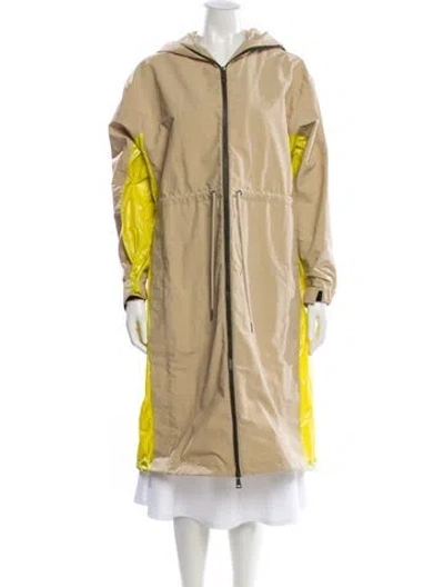 Pre-owned Moncler 2020 Alcyone Coat In Brown