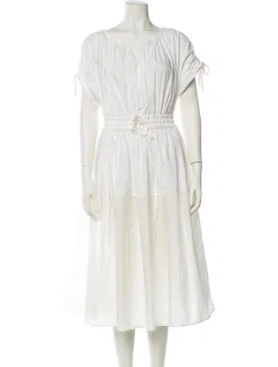 Pre-owned Moncler 2020 Midi Length Dress In Neutral