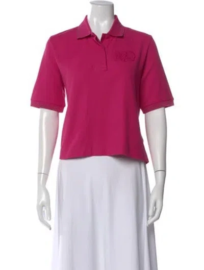 Pre-owned Moncler 2020 Short Sleeve Polo In Pink