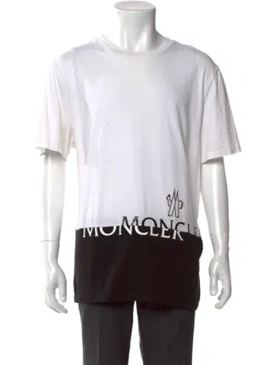 Pre-owned Moncler 2021 Graphic Print T-shirt In White