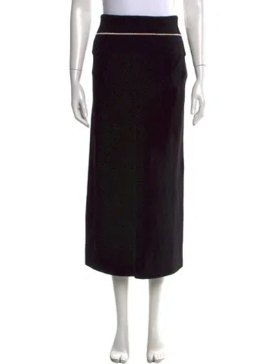 Pre-owned Moncler 2021 Long Skirt In Black