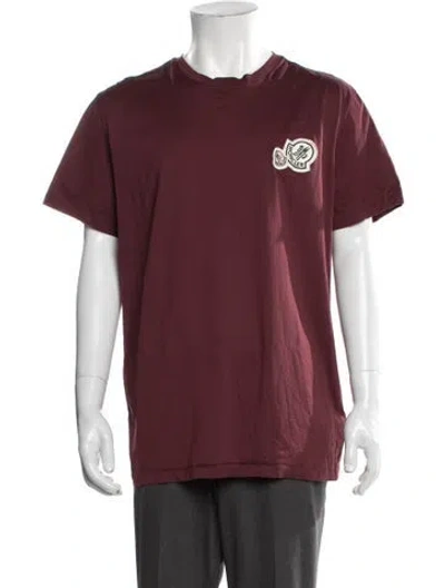 Pre-owned Moncler 2021 Maglia T-shirt T-shirt In Burgundy
