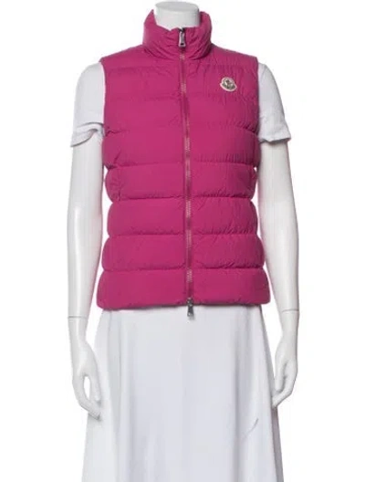 Pre-owned Moncler 2021 Nylon Vest In Pink