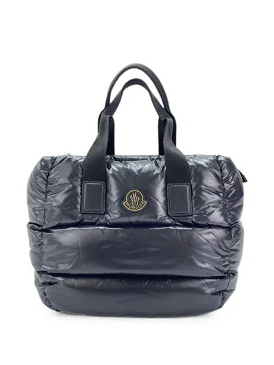 Pre-owned Moncler 2022-2023 Caradog Padded Tote Bag In Black