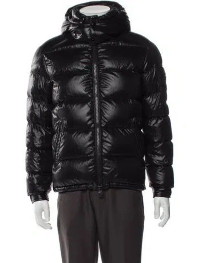 Pre-owned Moncler 2023 Maya Puffer Coat In Black