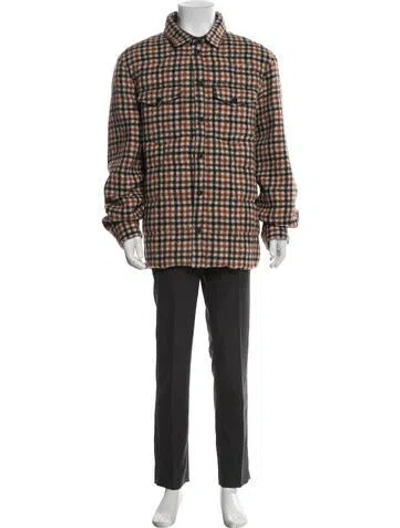 Pre-owned Moncler 2025 Virgin Wool Parka In Brown