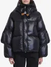 Moncler 2in1 Borey Short Down Jacket In Black