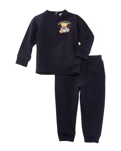 Moncler 2pc Sweatshirt & Pant Set In Blue