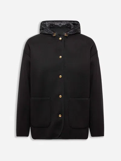 Moncler 3-in-1 Short Jacket In Black