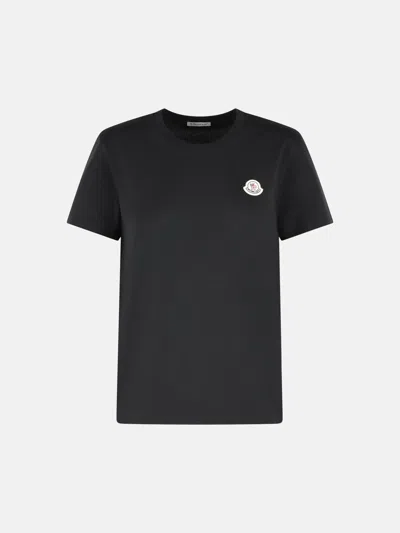 Moncler '3 Pack' Cotton T-shirt In Black