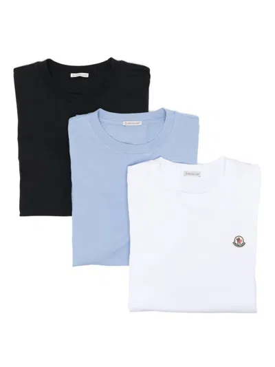 Moncler 3-pack Logo T-shirt In White